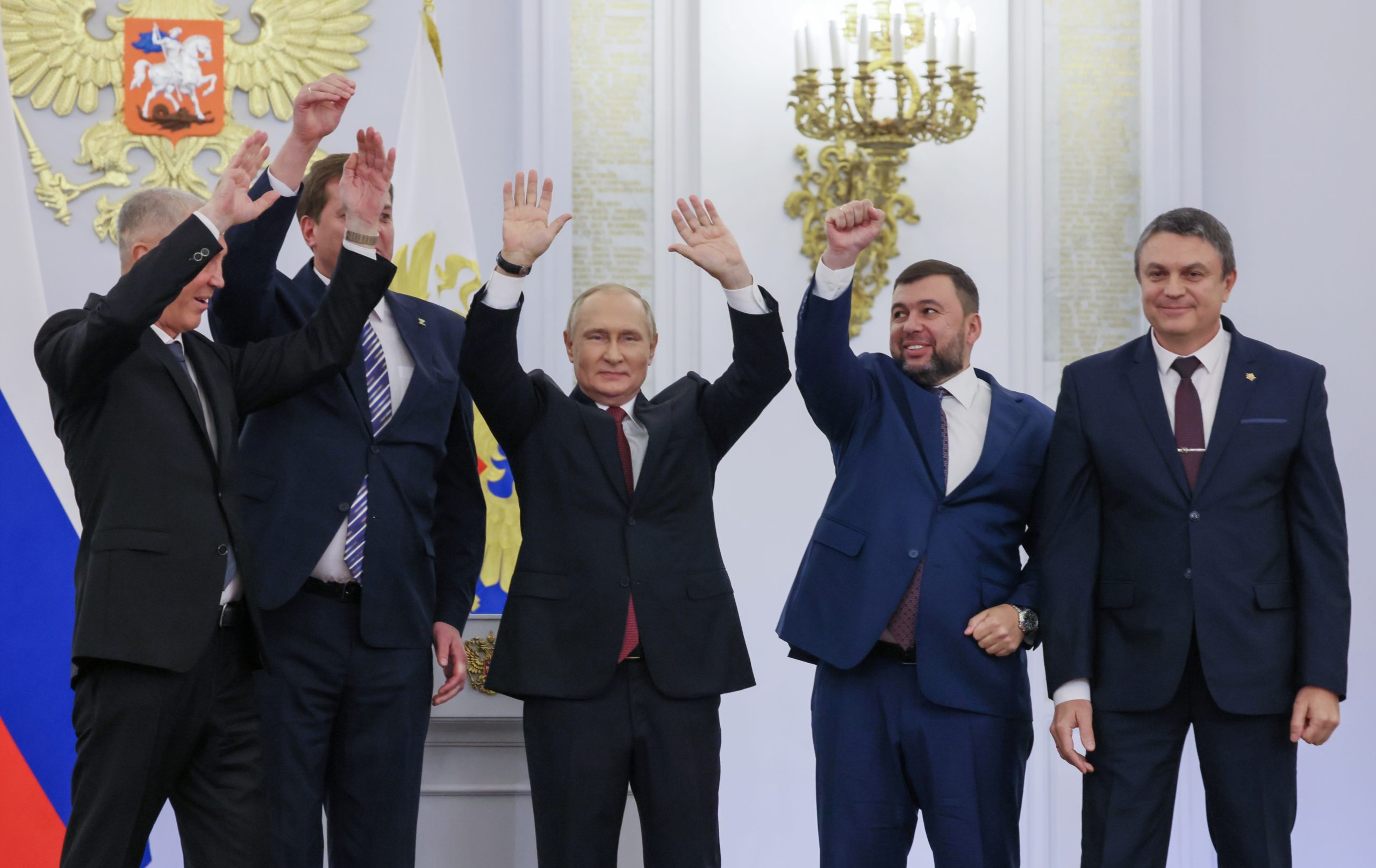 Vlagyimir Putyin bejelentette a megszállt ukrajnai megyék annektálását